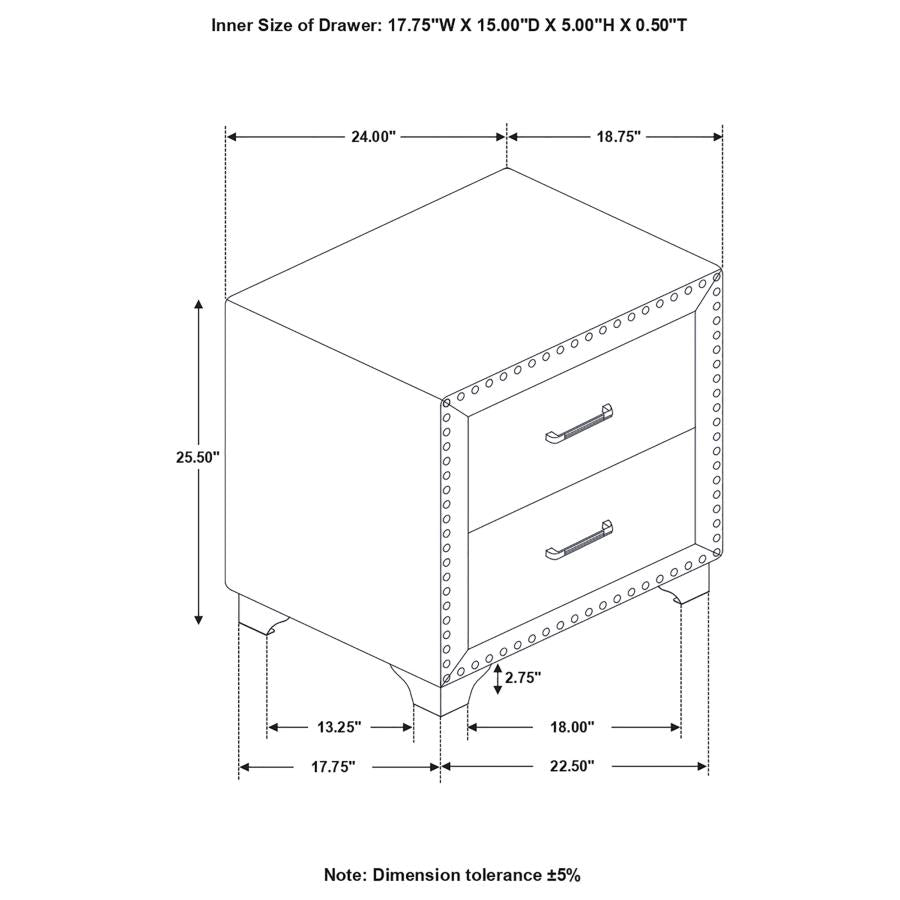 Melody Blue Nightstand