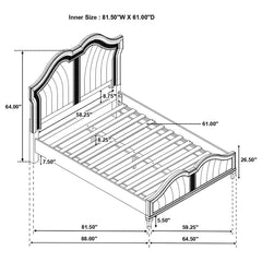 Evangeline Silver Queen Bed