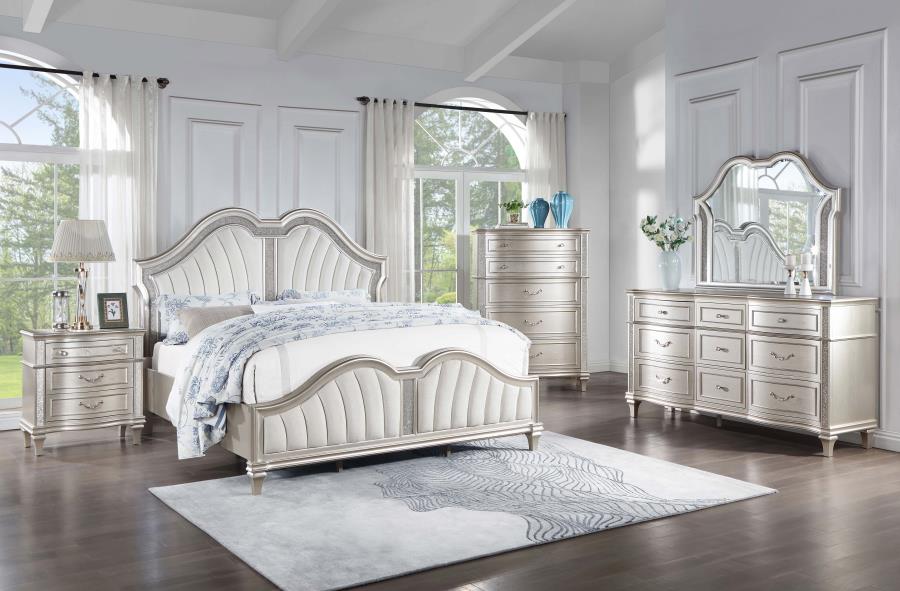 Evangeline Silver Queen Bed
