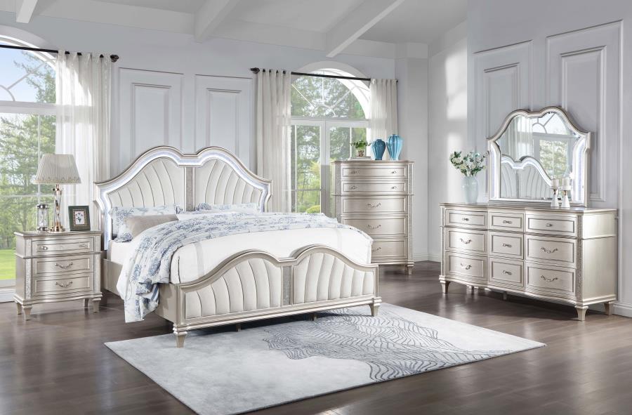 Evangeline Silver Queen Bed