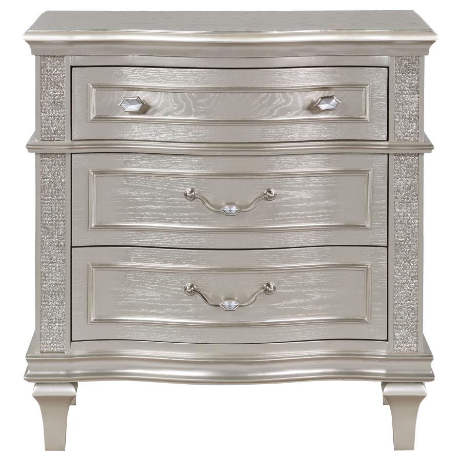 Evangeline Silver Nightstand