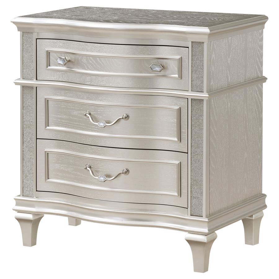 Evangeline Silver Nightstand