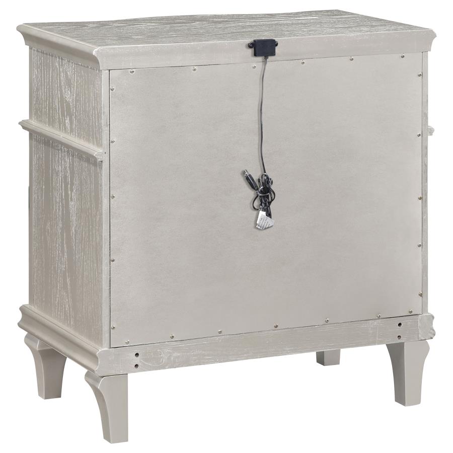 Evangeline Silver Nightstand