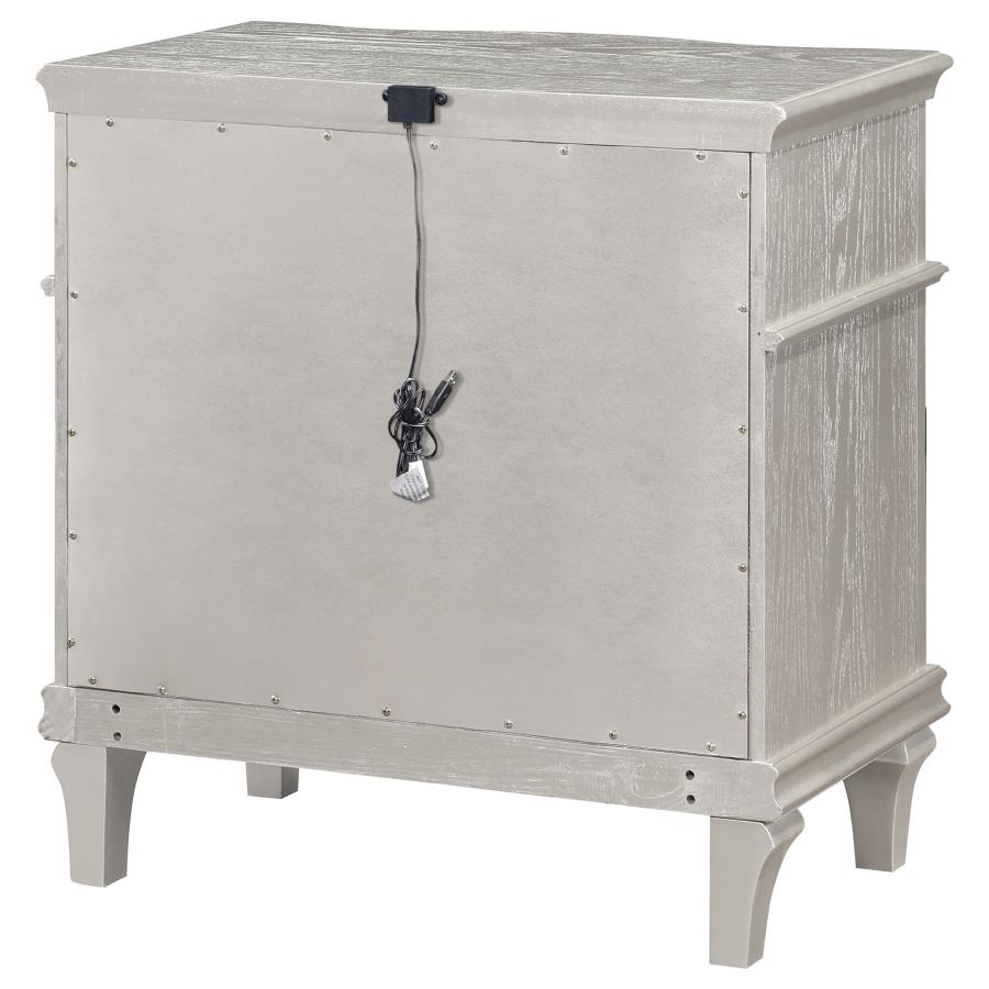 Evangeline Silver Nightstand