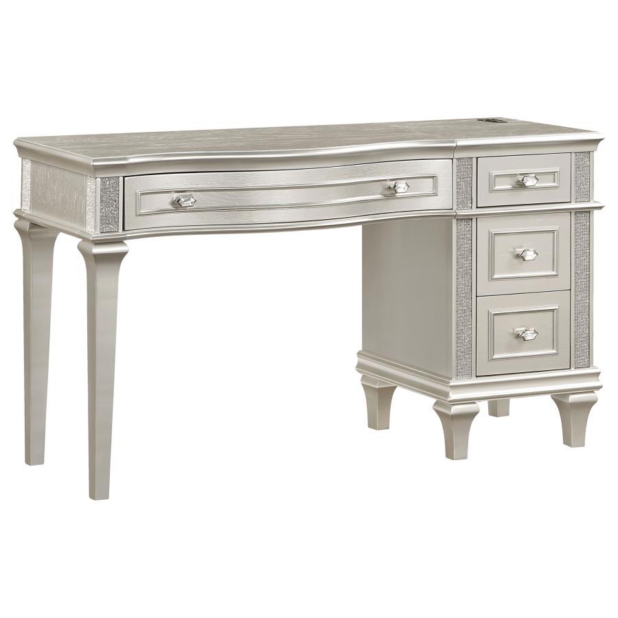 Evangeline Silver Vanity Table