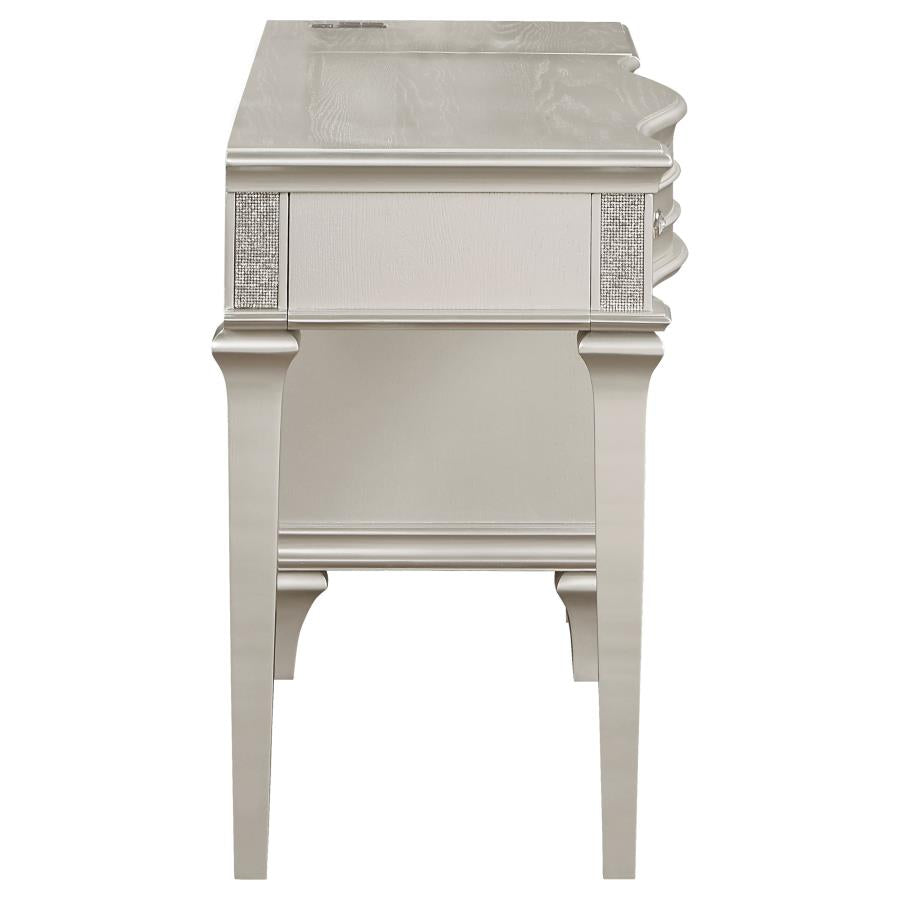 Evangeline Silver Vanity Table