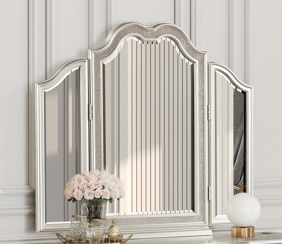 Evangeline Silver Vanity Mirror