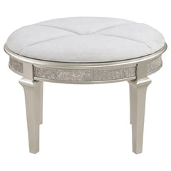 Evangeline Ivory Vanity Stool