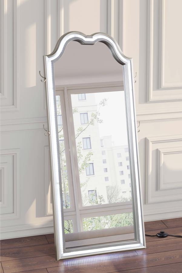 Evangeline Silver Floor Mirror
