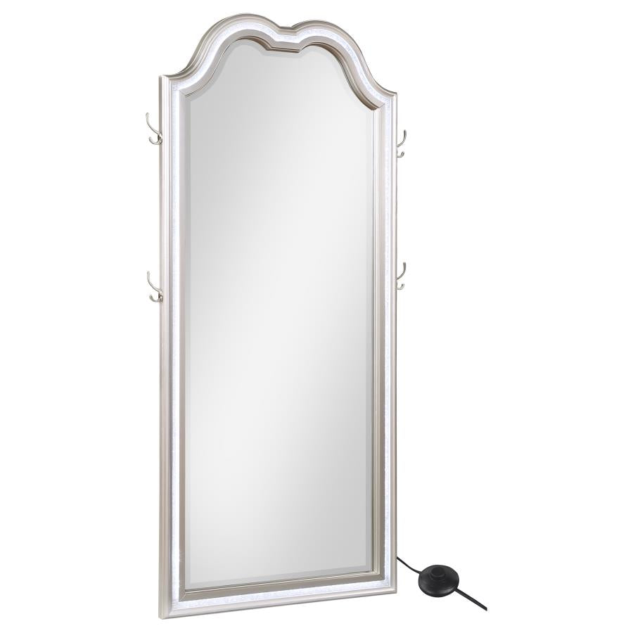 Evangeline Silver Floor Mirror