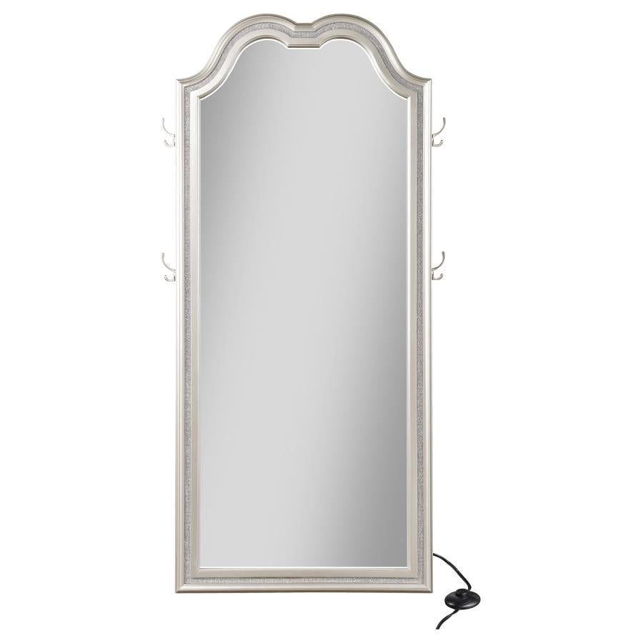Evangeline Silver Floor Mirror