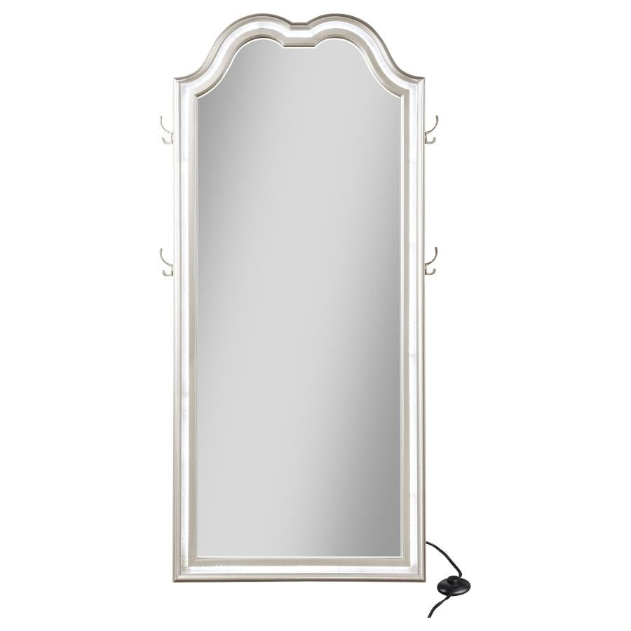 Evangeline Silver Floor Mirror