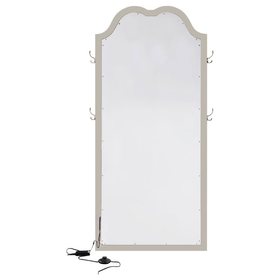 Evangeline Silver Floor Mirror