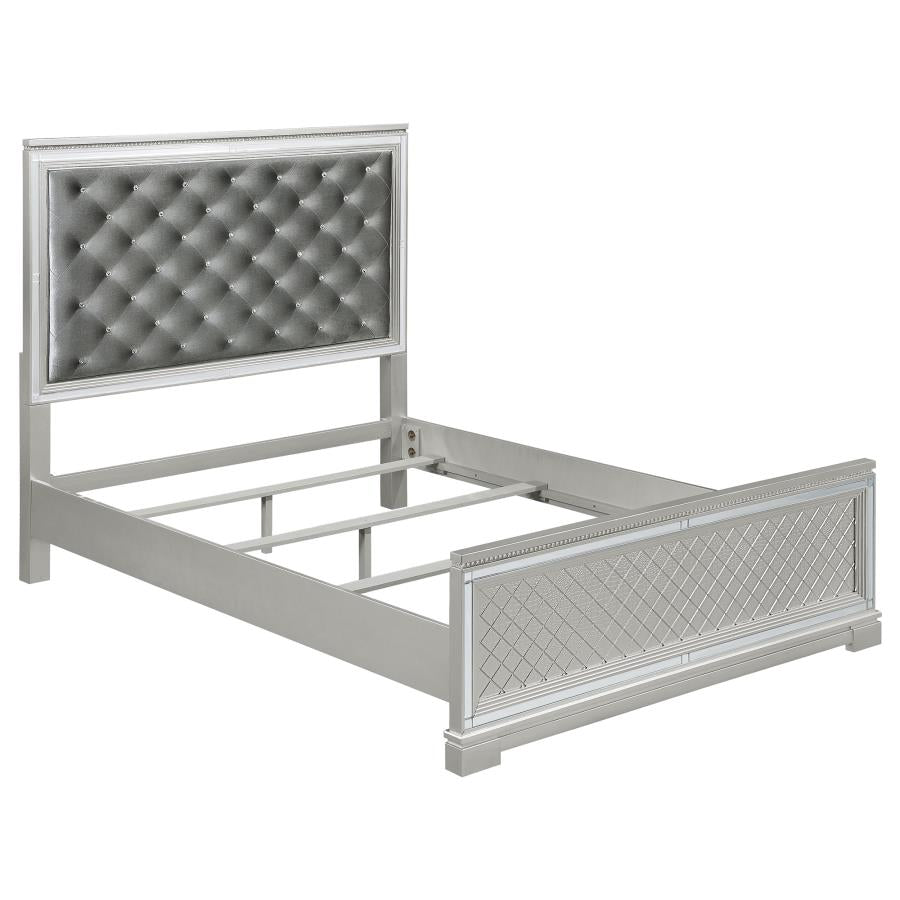 Eleanor Silver Queen Bed 5 Pc Set