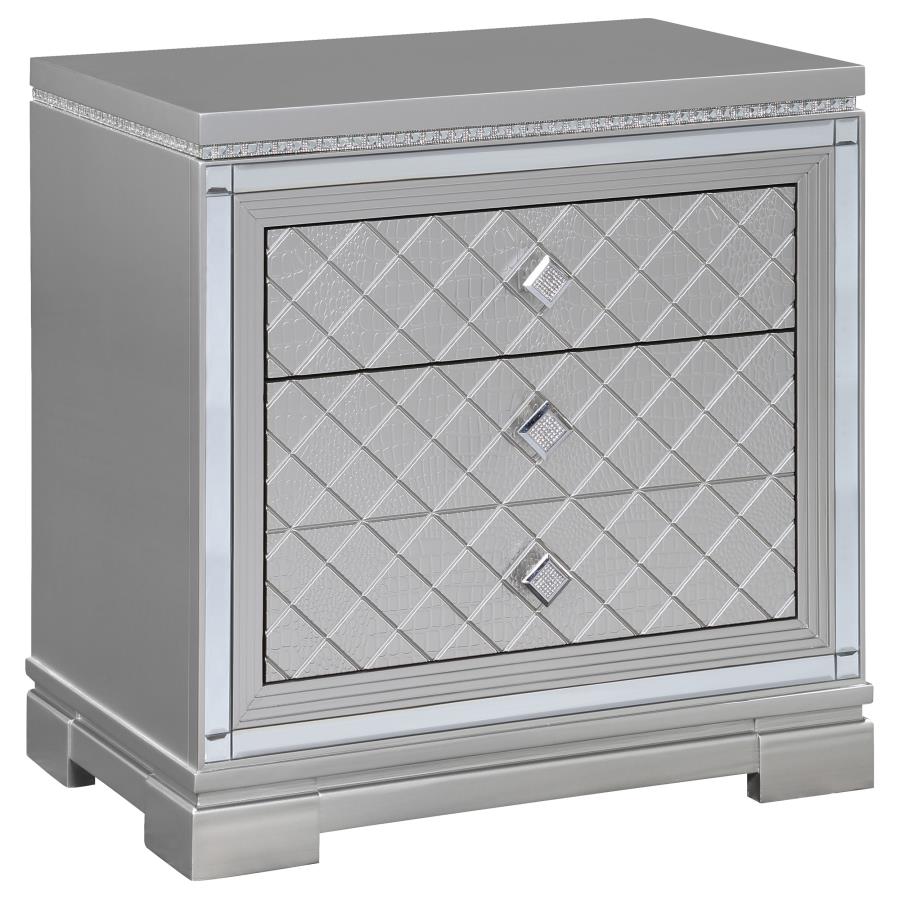 Eleanor Silver Nightstand