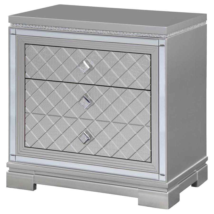 Eleanor Silver Nightstand