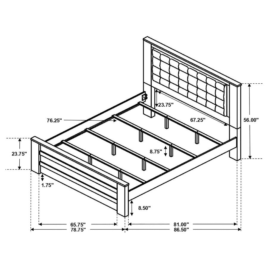 Ridgedale Brown Eastern King Bed