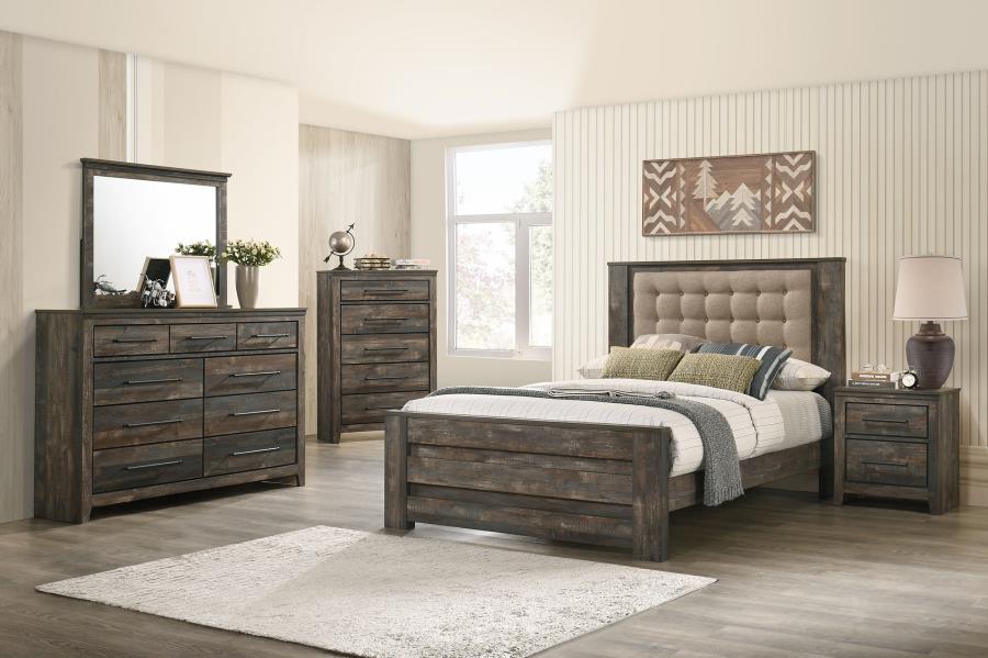 Ridgedale Brown Queen Bed 5 Pc Set