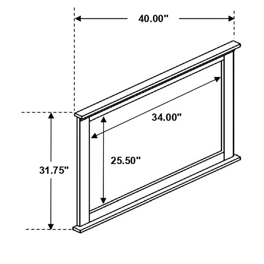 Ridgedale Brown Dresser Mirror