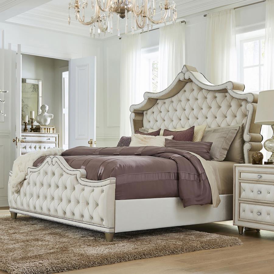 Antonella Beige Eastern King Bed