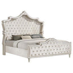 Antonella Beige California King Bed 4 Pc Set