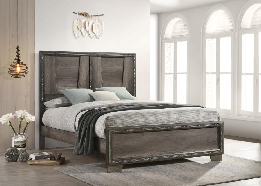 Janine Grey Queen Bed