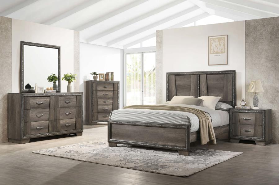 Janine Grey Queen Bed