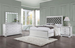 Eleanor White Queen Bed 4 Pc Set