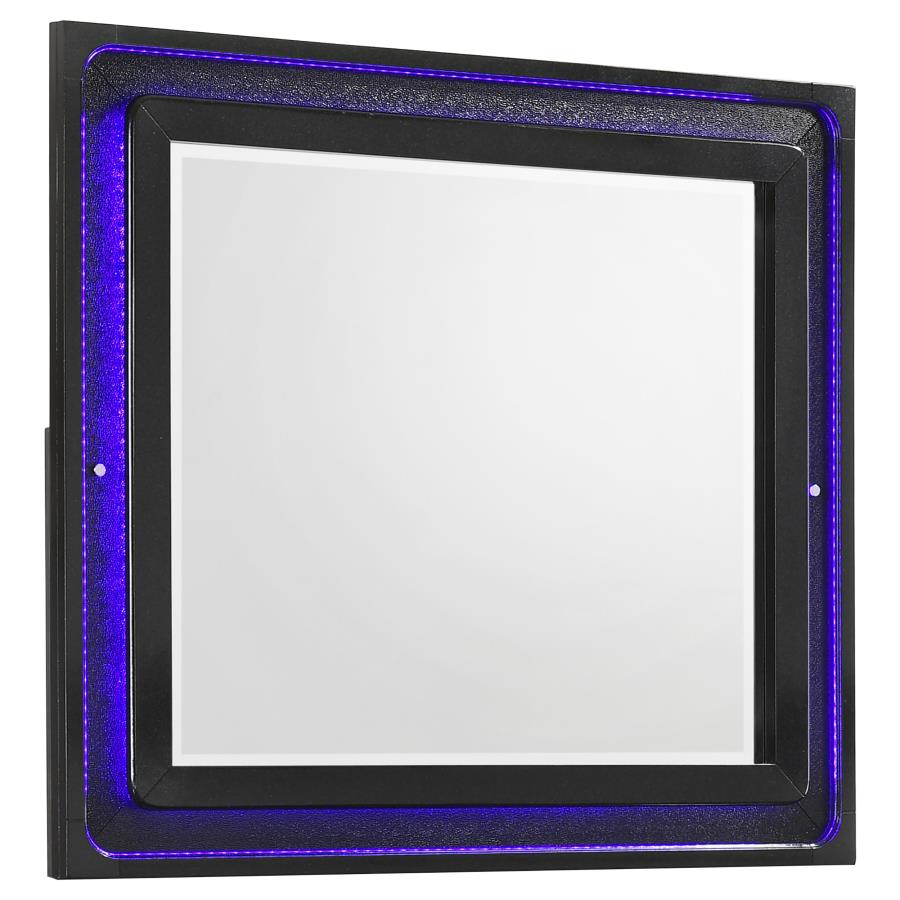 Penelope Black Dresser Mirror