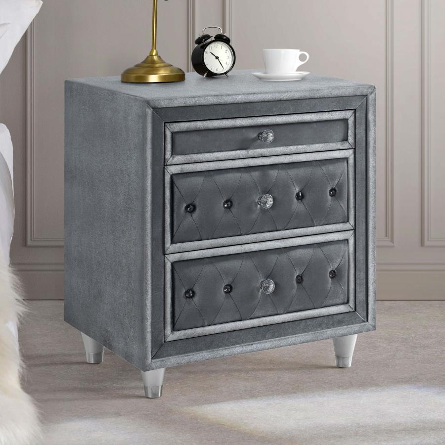 Antonella Grey Nightstand