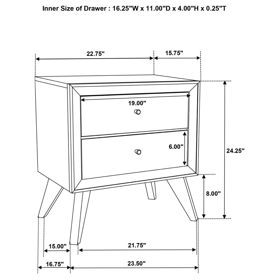 Janelle White Nightstand