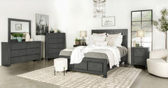 Lorenzo Grey California King Bed 5 Pc Set