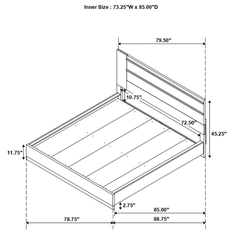 Azalia Brown California King Bed