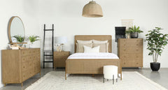 Arini Brown Queen Bed 4 Pc Set
