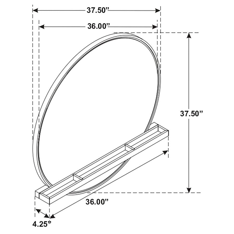 Arini Brown Dresser Mirror