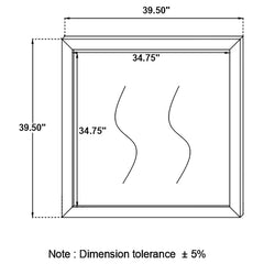 Kendall White Dresser Mirror
