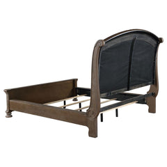 Emmett Brown Queen Bed 4 Pc Set