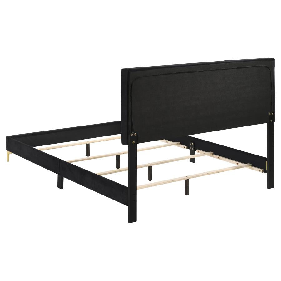 Kendall Black California King Bed 4 Pc Set