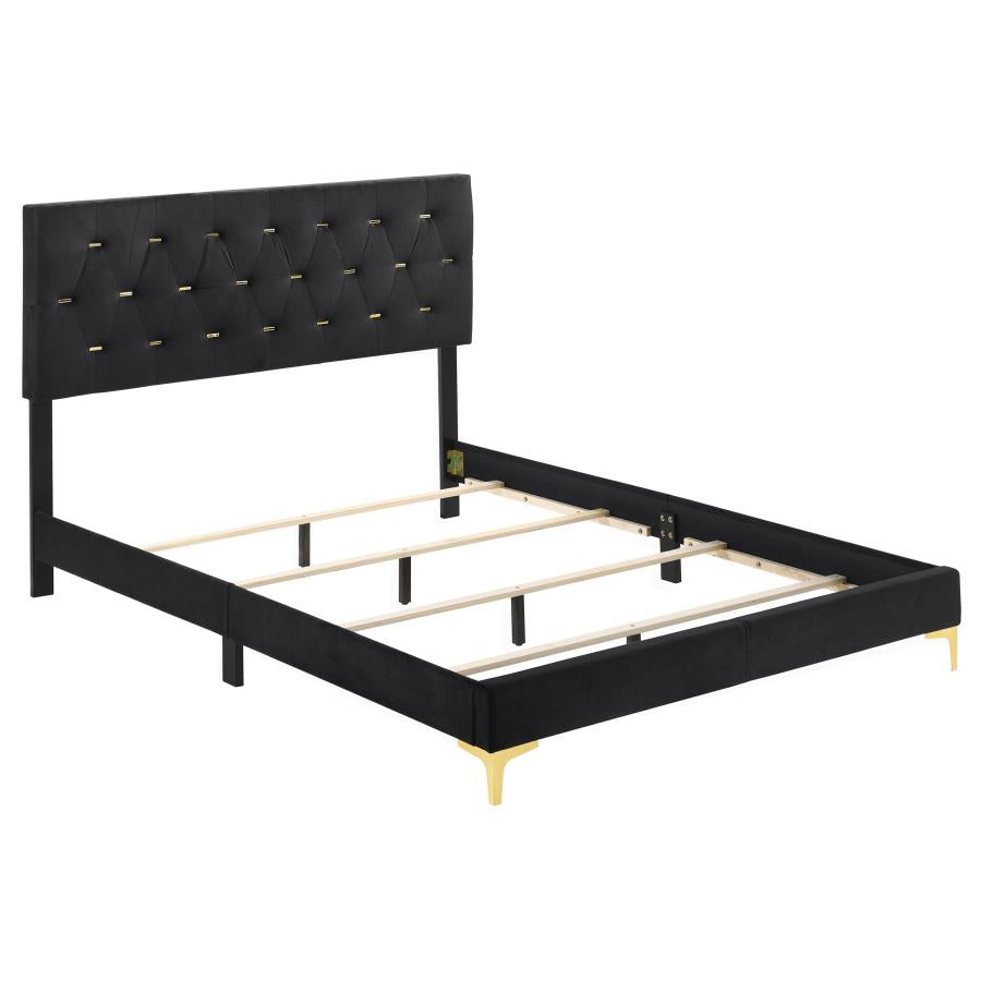 Kendall Black Queen Bed 5 Pc Set