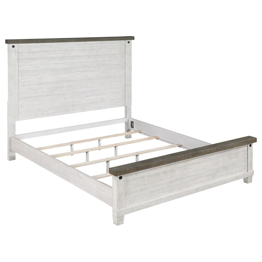 Lilith Grey Eastern King Bed 4 Pc Set