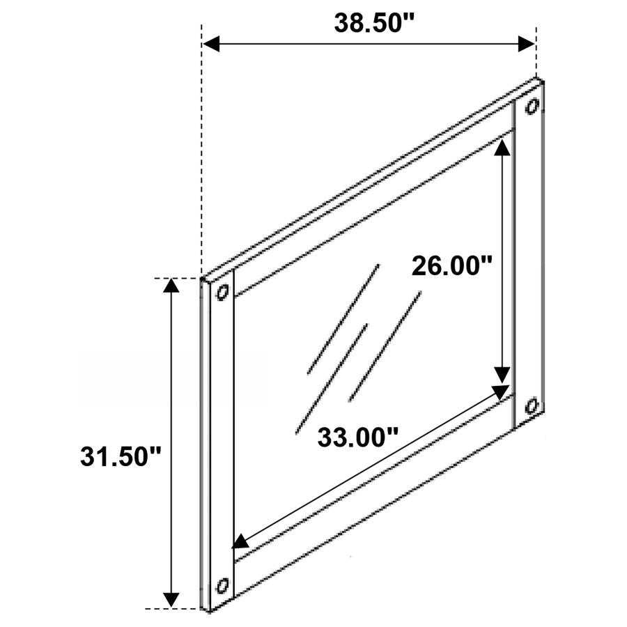 Lilith Grey Dresser Mirror