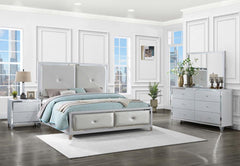 Larue Silver Queen Bed 4 Pc Set
