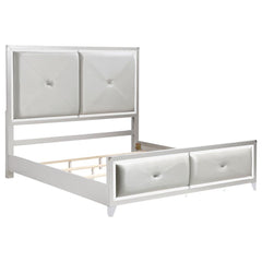 Larue Silver Queen Bed 4 Pc Set