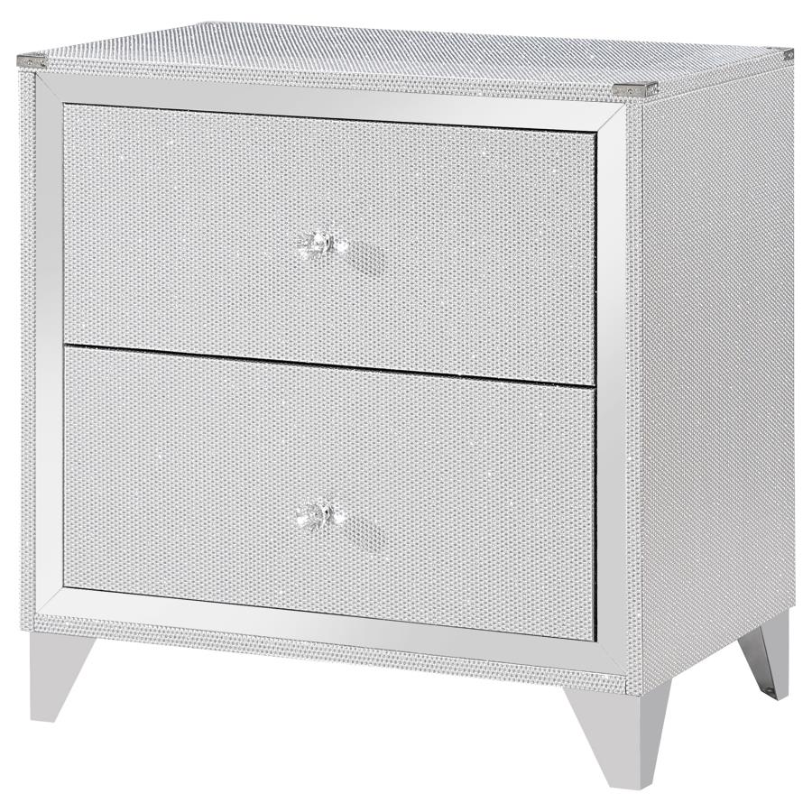 Larue Silver Nightstand