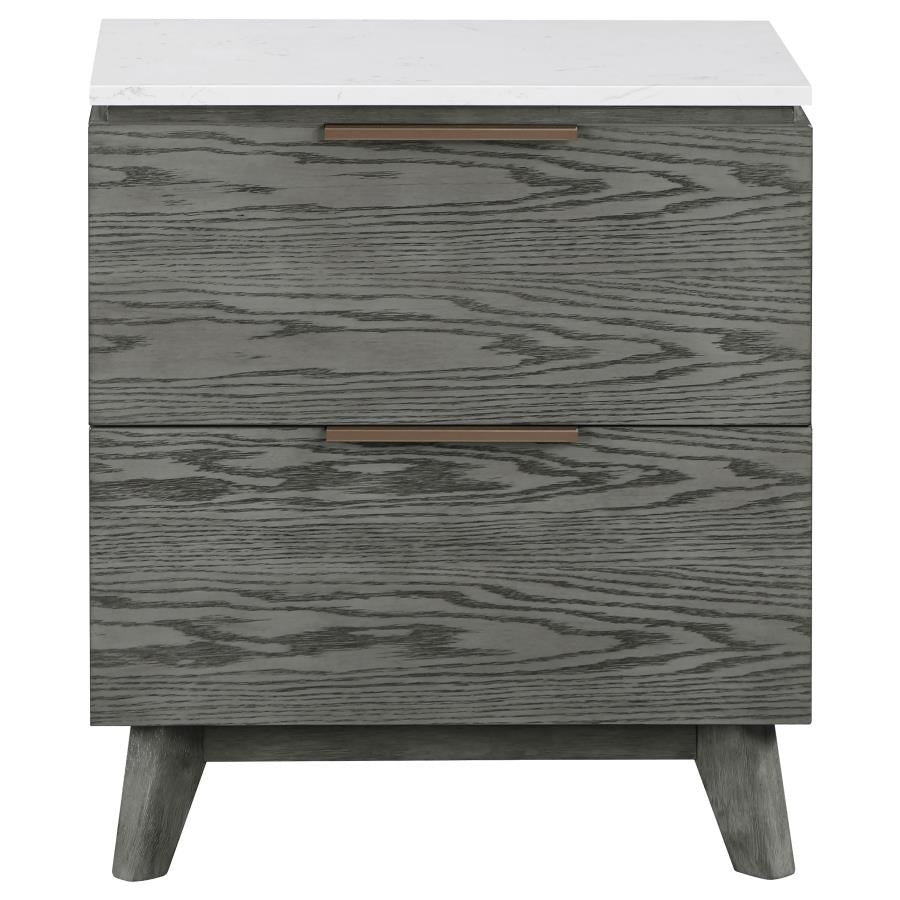 Nathan Grey California King Bed 4 Pc Set