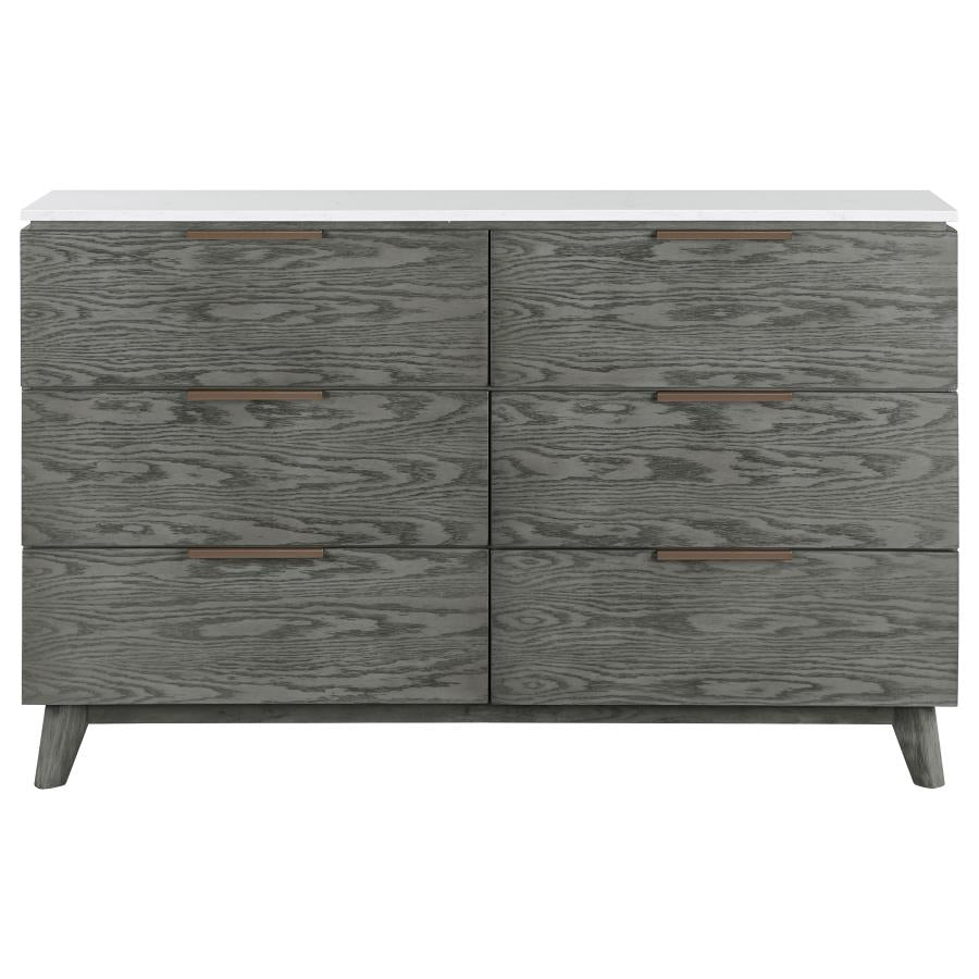 Nathan Grey California King Bed 4 Pc Set