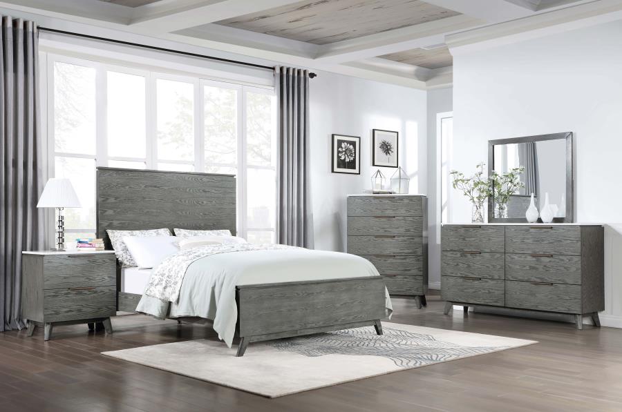 Nathan Grey Queen Bed