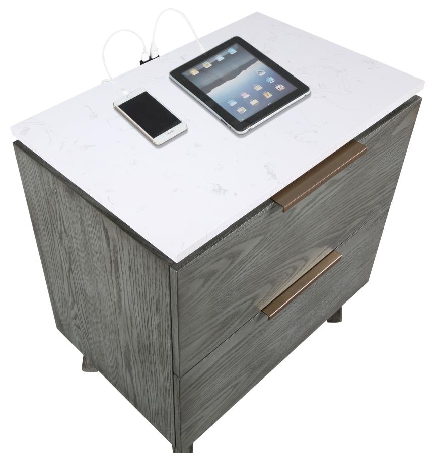 Nathan Grey Nightstand