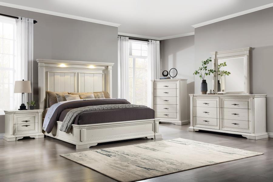 Evelyn White Queen Bed