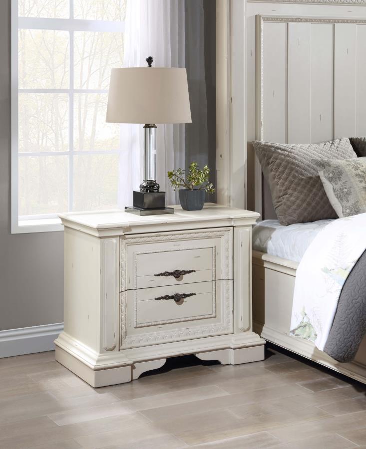 Evelyn White Nightstand